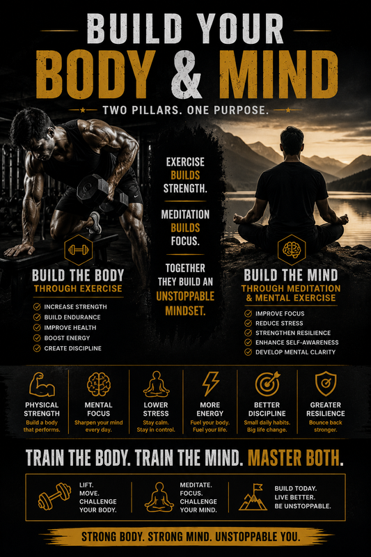 💪 BUILD YOUR BODY. 🧠 SHARPEN YOUR MIND.